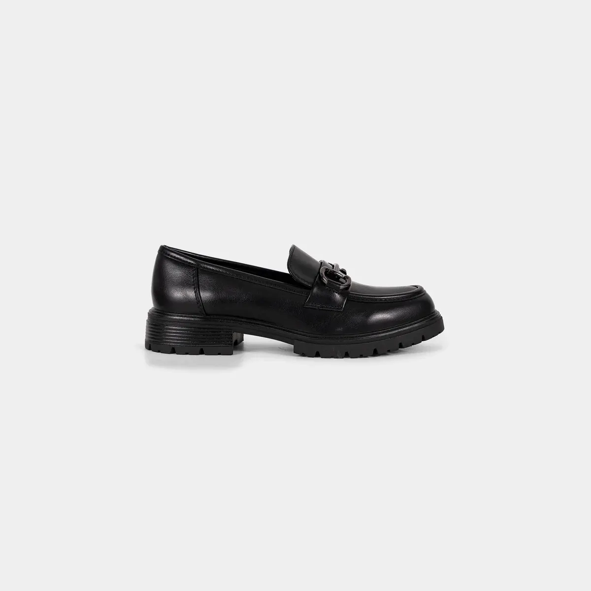 Mocassins ChrisBella en PU avec Chaîne Dorée